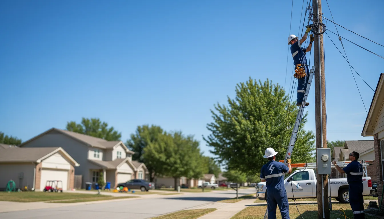 Residential electrician providing installation services in Atkinson, IL